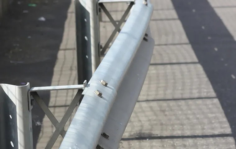 Stock: highway crash barrier